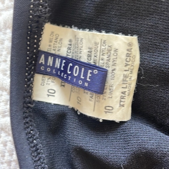 Anne Cole Collection Women’s One Piece Swimsuit Black/Teal 10 - Picture 5 of 7